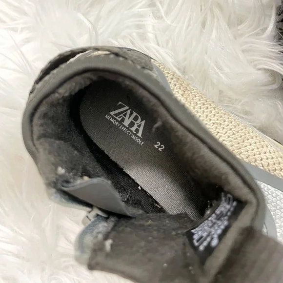 Zara Kids Baby Boy Toddler Technical High-Top Streetwear Sneakers Size 22